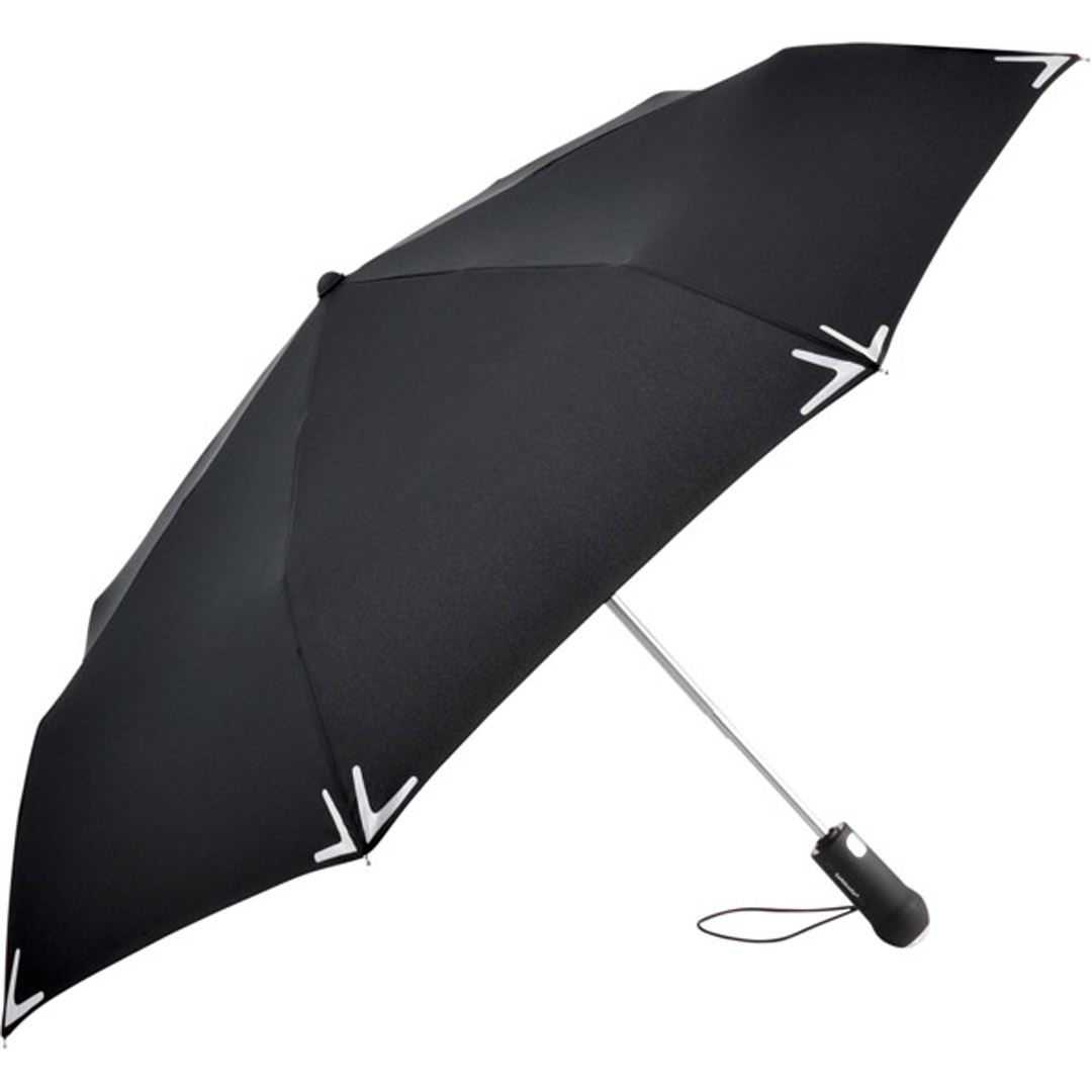 FARE AOC-Mini-Taschenschirm Safebrella® LED schwarz